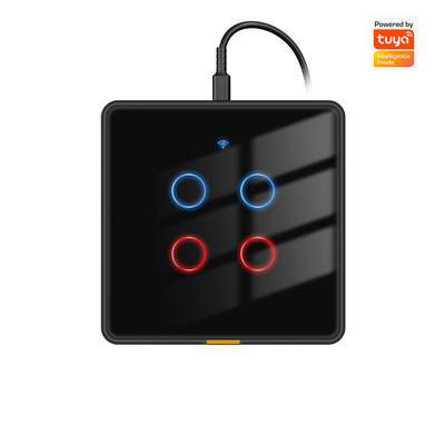 좋은 가격 Tuya WiFi 터치 벽 스위치 C 타입, EU 표준, RF433, 110-240V, 타이머와 음성 제어, 스마트 홈 조명을 위해 알렉사 및 구글 홈과 호환 온라인으로