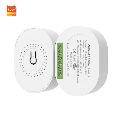 좋은 가격 SMATRUL 16A 스마트 전원 모니터 브레이커 Tuya WiFi & RF433 무선 스위치 미니 2 차원 모듈타이머 구글 홈 & 알렉사와 함께 작동 온라인으로